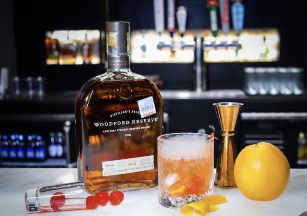Woodford Reserve Old Fashioned cocktail at Lux Lounge
